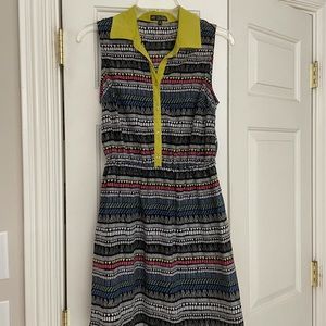 Dress with cinched waist